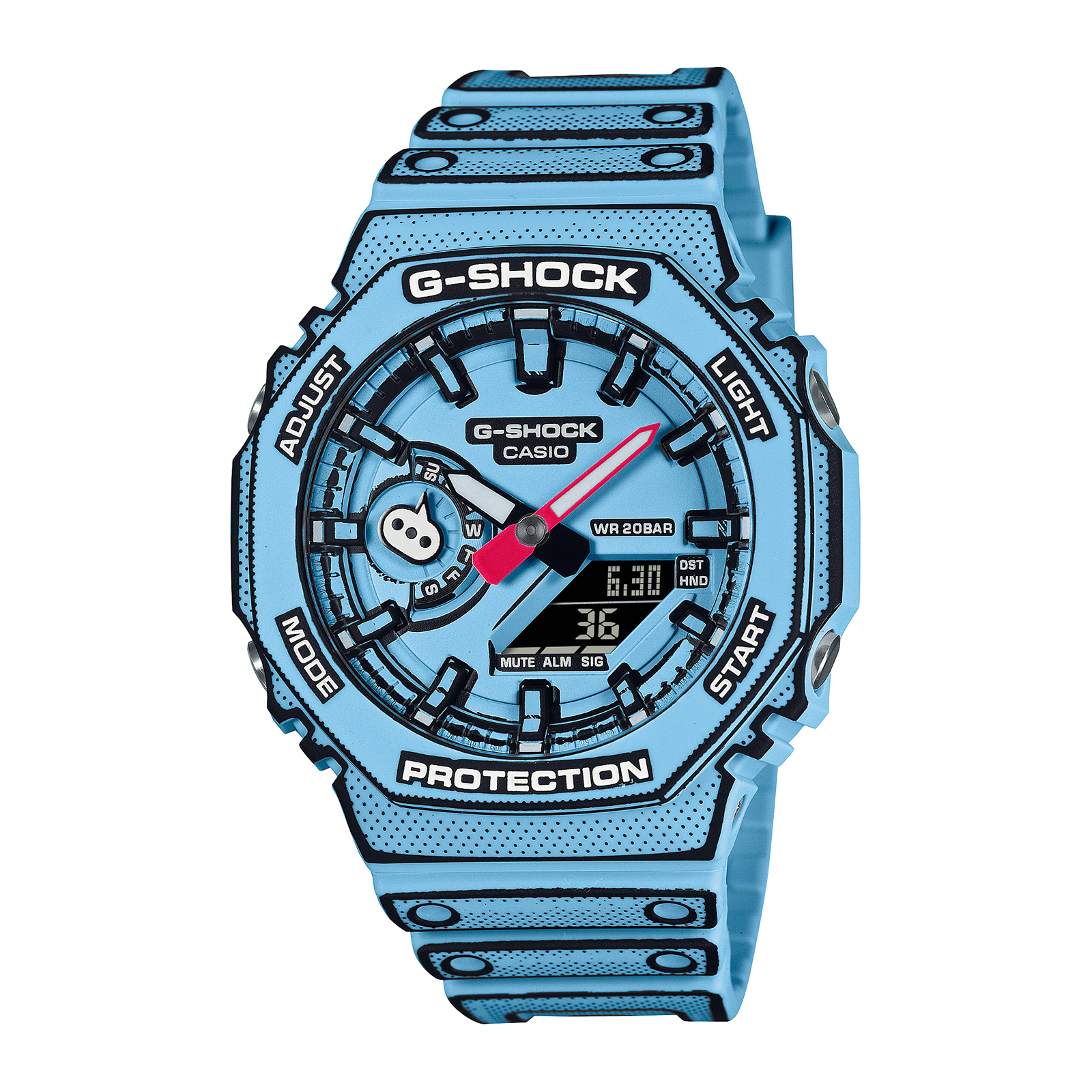 Reloj G-SHOCK GA-2100MNG-2A Resina Hombre Azul