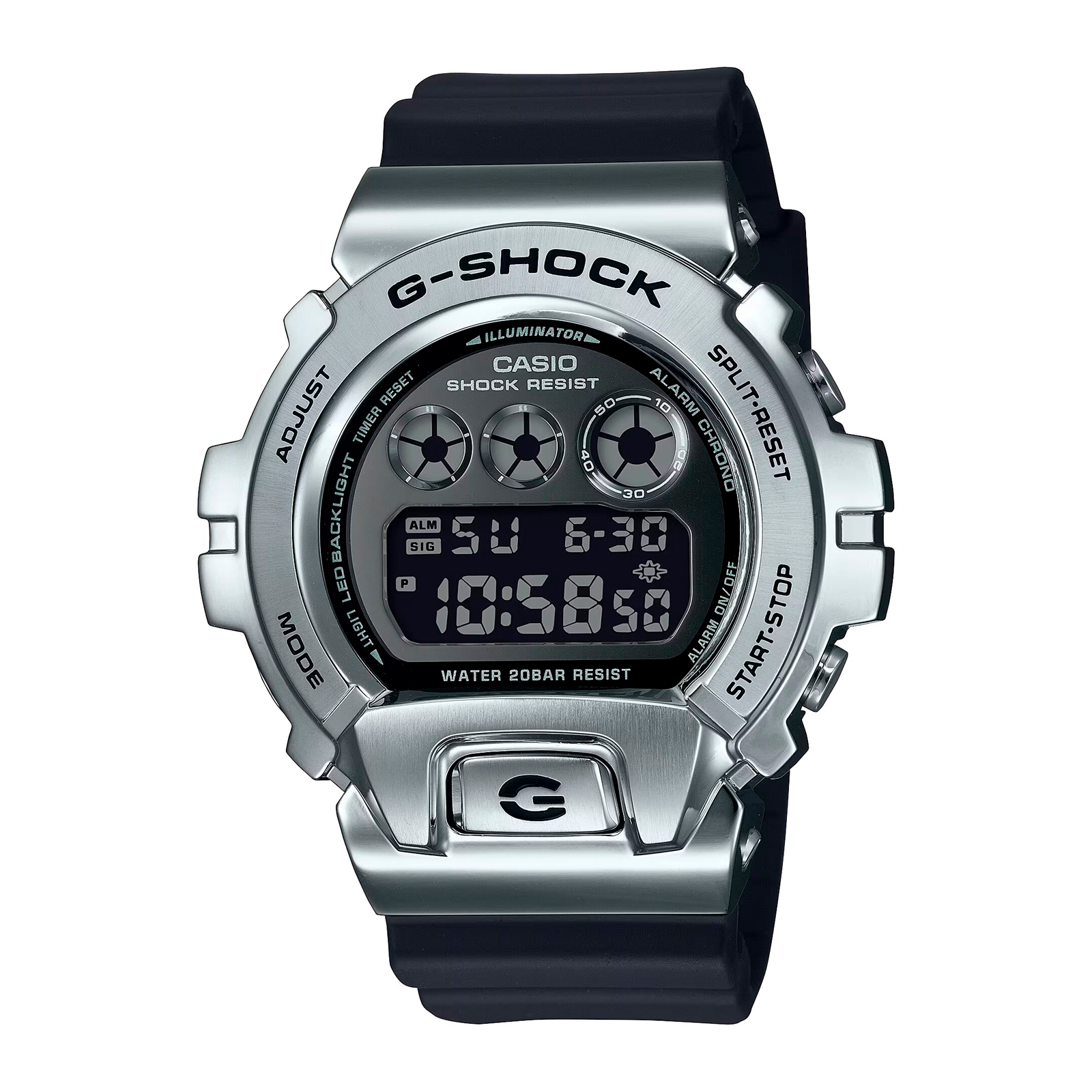 Reloj G-SHOCK GM-6900U-1D Resina/Acero Hombre Plateado