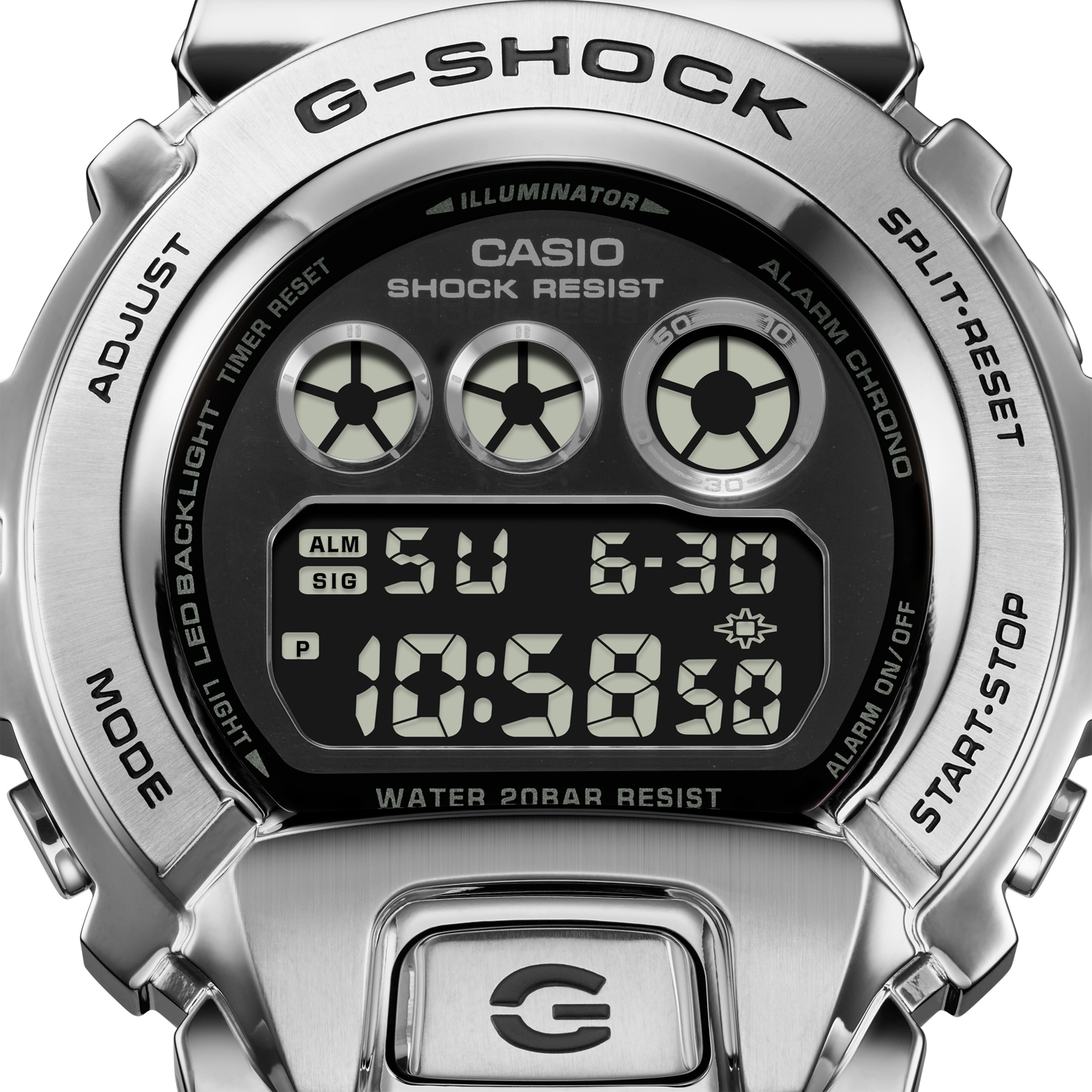 Reloj G-SHOCK GM-6900U-1D Resina/Acero Hombre Plateado