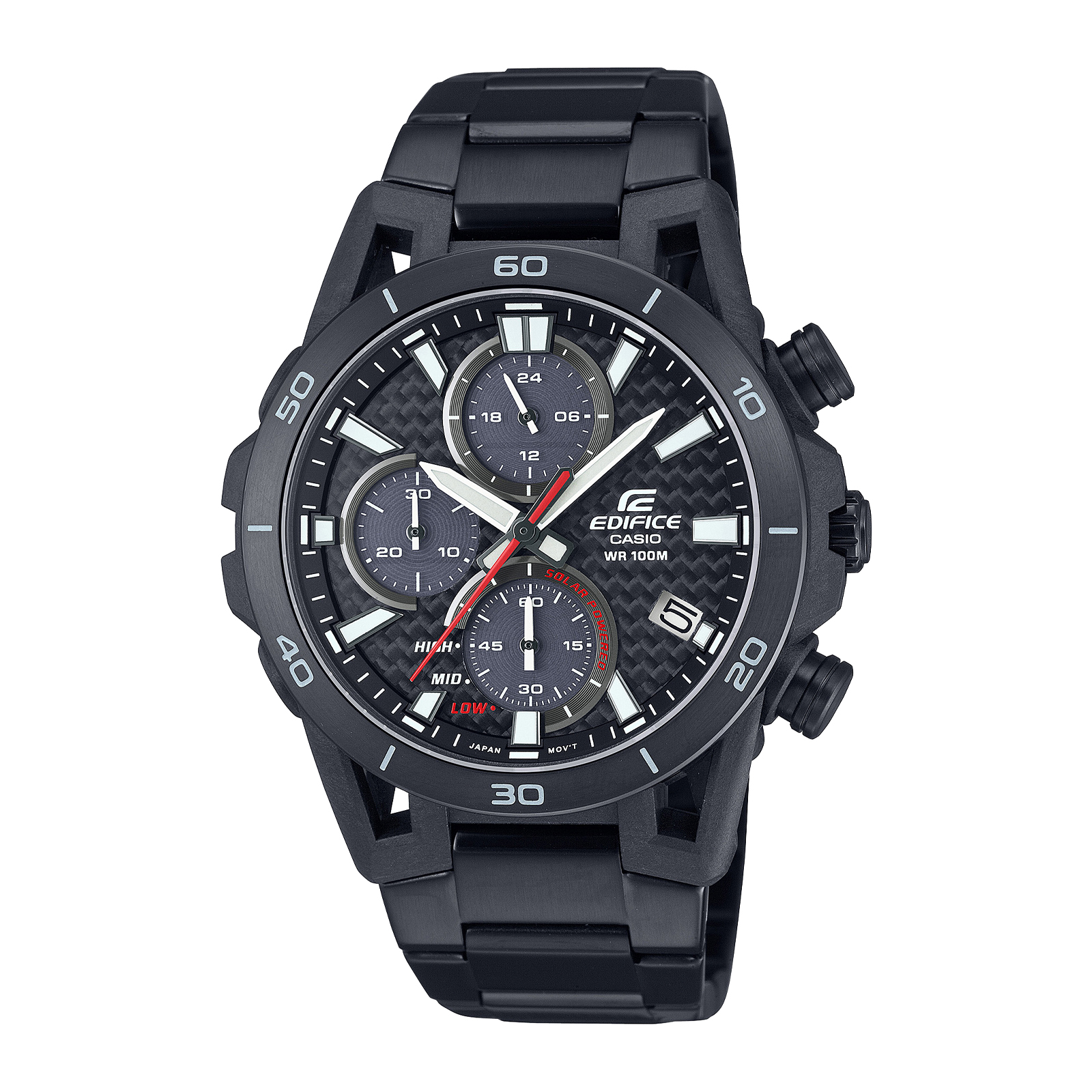 Reloj EDIFICE EQS-960DC-1A Carbono/Acero Hombre Negro