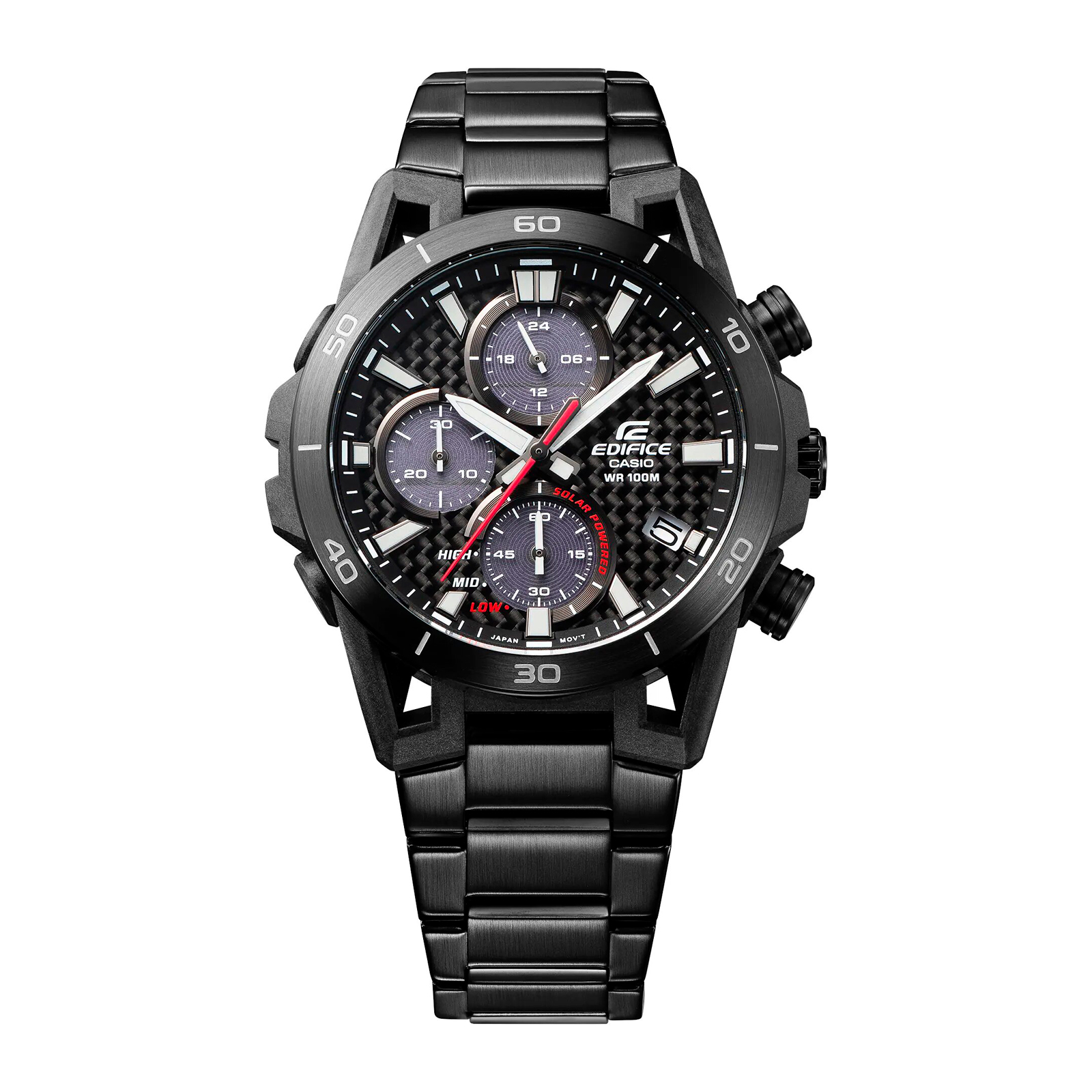 Reloj EDIFICE EQS-960DC-1A Carbono/Acero Hombre Negro