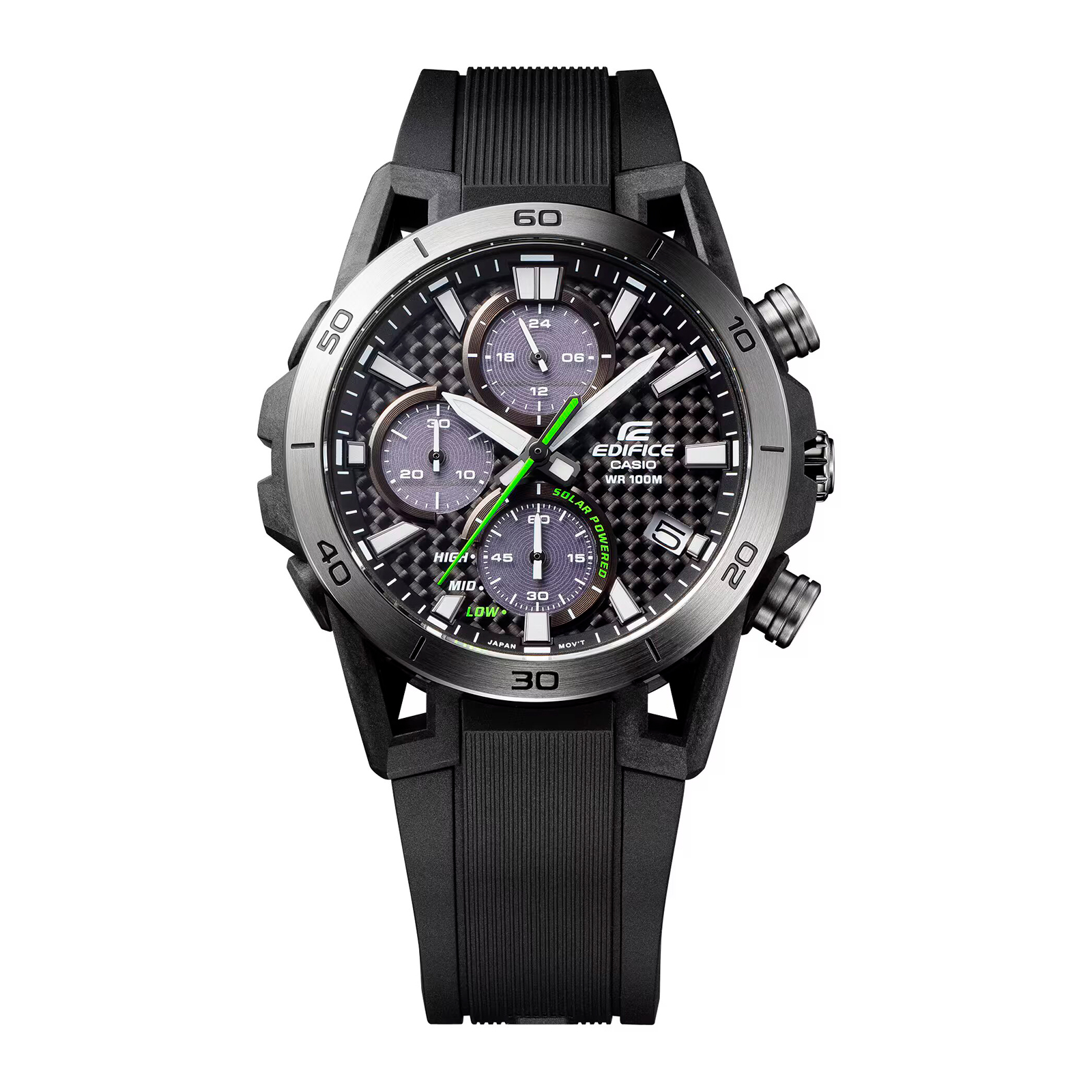 Reloj EDIFICE EQS-960PB-1A Carbono/Acero Hombre Negro